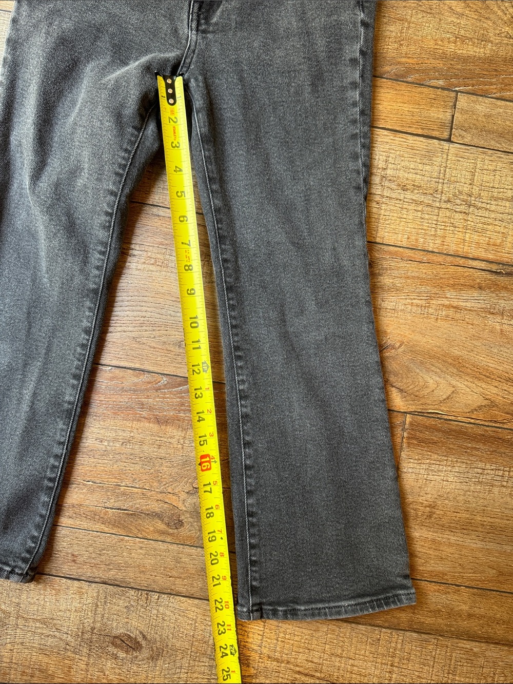 Madewell Flare Jeans in Light Blue and Black Denim - Picture 7 of 13